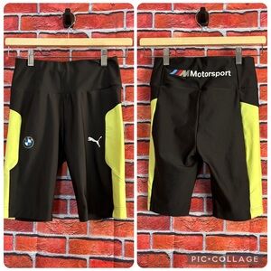 Puma x BMW Motorsport Women’s‎ Tight Fit Stretch Biker Shorts Size XS